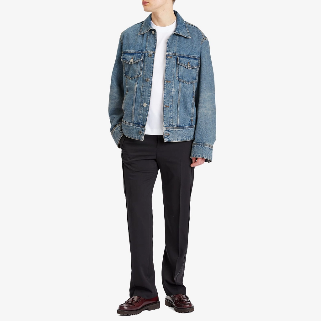 AMI Paris Men's  Men's Trucker Jacket Blue